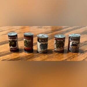 Vintage Dollhouse Miniatures Canned Food lot